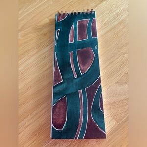 Artistic Spiral Notebook - Green and Brown